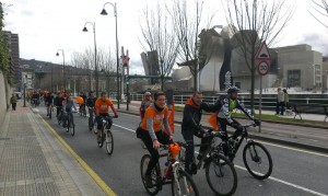 los ciclistas
