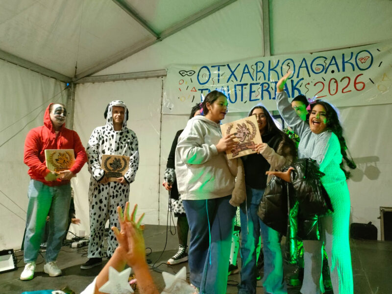 Premio bronce del concurso de disfraces